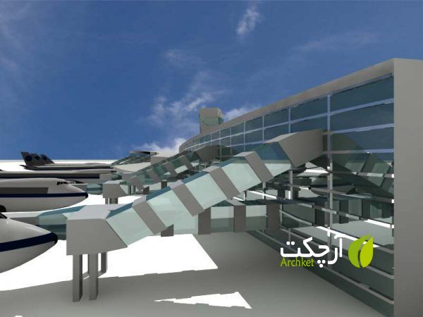 طرح آماده معماری فرودگاه کامل