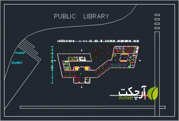 پروژه کتابخانه عمومی با جزئیات کامل